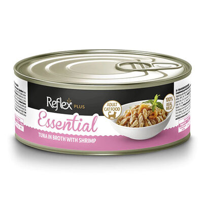 Reflex Essential Ton Balıklı ve Karidesli Et Suyunda Kedi Konservesi 70 Gr - 1