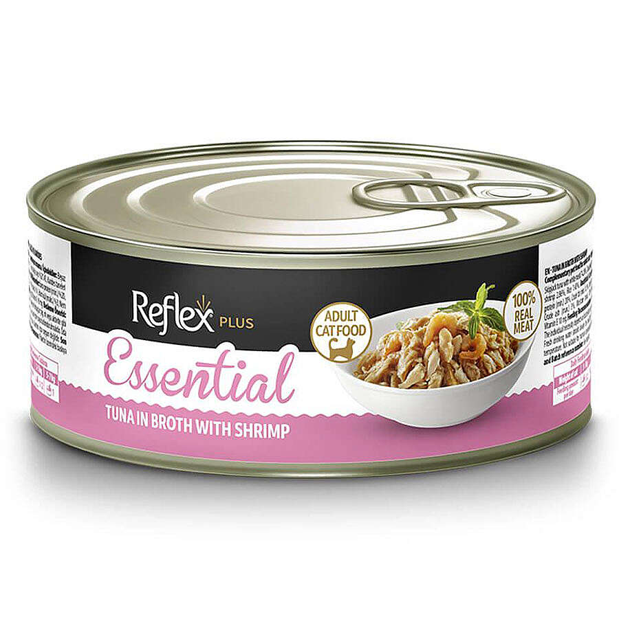 Reflex Essential Ton Balıklı ve Karidesli Et Suyunda Kedi Konservesi 70 Gr