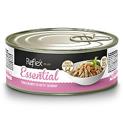 Reflex Essential Ton Balıklı ve Karidesli Et Suyunda Kedi Konservesi 70 Gr - Reflex