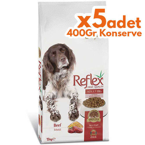 Reflex High Energy Biftekli Kopek Mamasi 15 Kg Kopek Kuru Mamalari Kampanyali Kopek Kuru Mamalari Reflex