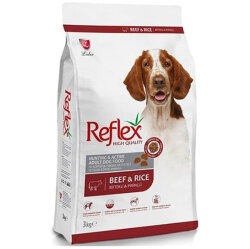 Reflex High Quality Biftekli Pirinçli Köpek Maması 3 Kg - Reflex