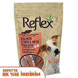 Reflex Kıtır Balık Derili Somonlu Çubuk Köpek Ödülü 80 Gr - Reflex