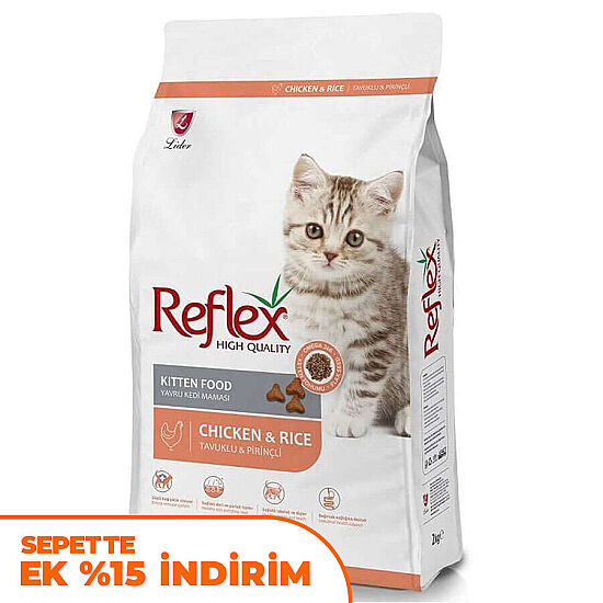 Reflex Kitten Tavuklu Yavru Kedi Maması 2 Kg - 1