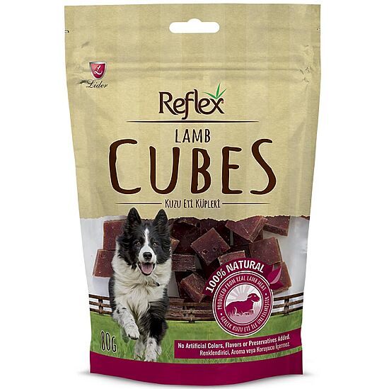 Reflex Jerkies Lamb Cube Kuzu Etli Küp Köpek Ödülü 80 Gr - 2