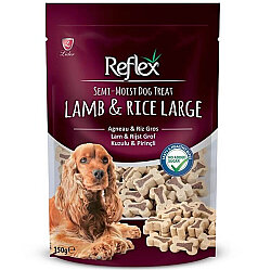 Reflex Large Kuzulu ve Pirinçli Kemikler Küçük ve Orta Irk Köpek Ödülü 150 Gr - Reflex