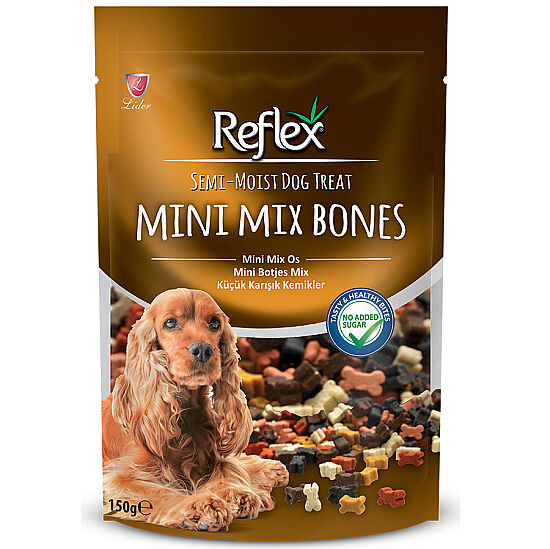 Reflex Mini Mix Bones Karışık Kemikler Küçük Irk Köpek Ödülü 150 Gr - 1