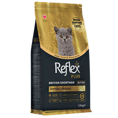 Reflex Plus Hypoallergenic Kitten British Shorthair Özel Irk Yavru Kedi Maması 1,5 Kg - 1