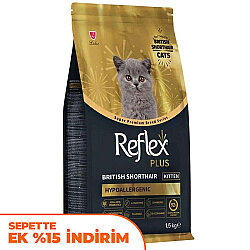 Reflex Plus Hypoallergenic Kitten British Shorthair Özel Irk Yavru Kedi Maması 1,5 Kg - Reflex