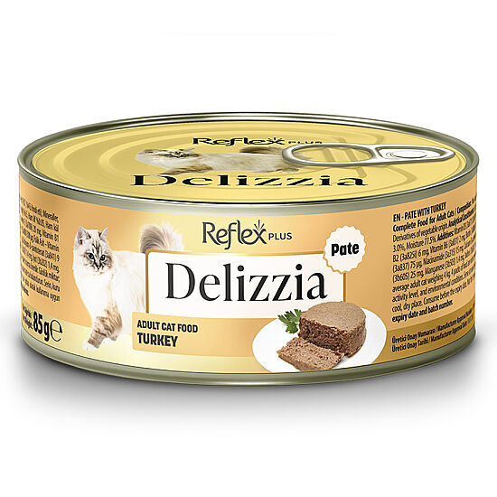 Reflex Plus Delizzia Pate Hindi Etli Kedi Konservesi 85 Gr - 1