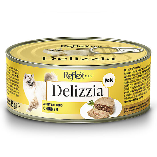 Reflex Plus Delizzia Pate Tavuk Etli Kedi Konservesi 85 Gr - 1