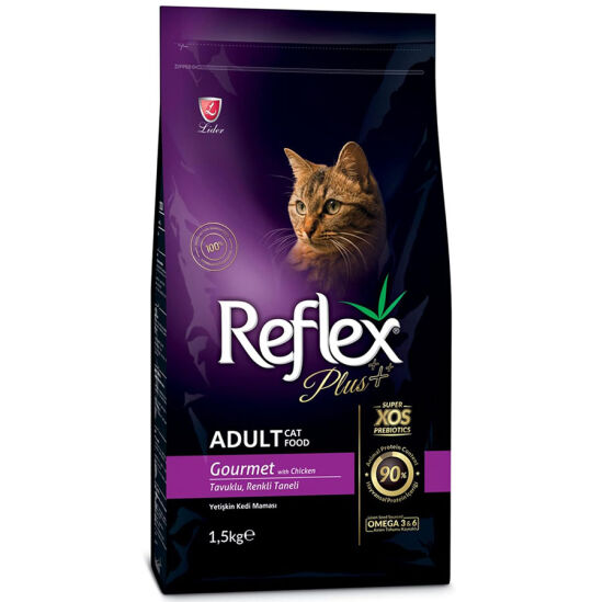 Reflex Plus Gourmet Tavuk Etli Renkli Kedi Maması 1.5 Kg - 1