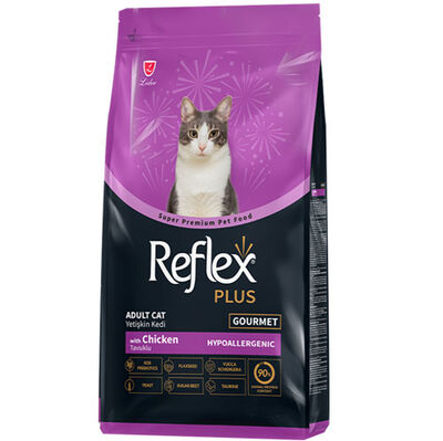 Reflex Plus Gourmet Tavuk Renkli Kedi Maması 15 Kg 