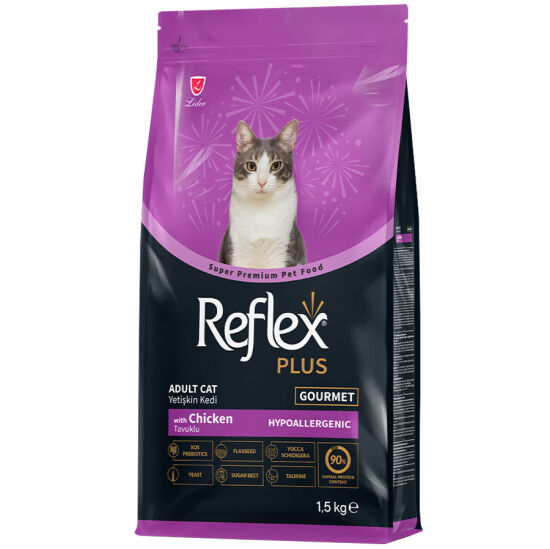 Reflex Plus Gourmet Tavuk Renkli Kedi Maması 15 Kg - 1