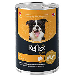 Reflex Plus Jelly Biftekli Jöle İçinde Et Parçacıklı Köpek Konservesi 400 Gr - Reflex