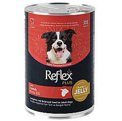 Reflex Plus Jelly Kuzu Etli Et Parçacıklı Köpek Konservesi 400 Gr - Reflex