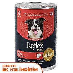 Reflex Plus Jelly Kuzu Etli Et Parçacıklı Köpek Konservesi 400 Gr - Reflex