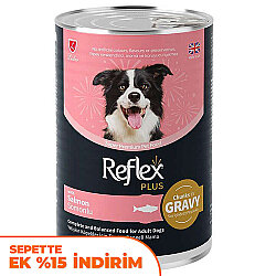 Reflex Plus Gravy Somonlu Et Parçacıklı Köpek Konservesi 400 Gr - Reflex