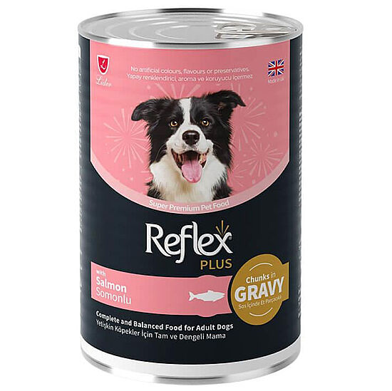 Reflex Plus Gravy Somonlu Et Parçacıklı Köpek Konservesi 400 Gr - 1