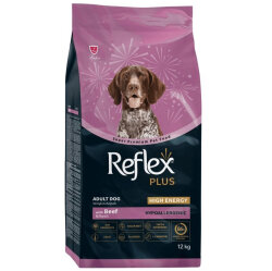 Reflex Plus High Energy Biftekli Köpek Maması 12 Kg - Reflex
