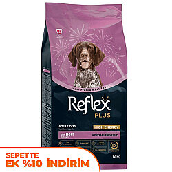 Reflex Plus High Energy Biftekli Köpek Maması 12 Kg - Reflex