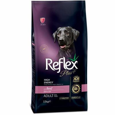 Reflex Plus High Energy Biftekli Köpek Maması 15 Kg 