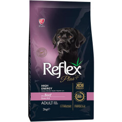Reflex Plus High Energy Biftekli Köpek Maması 3 Kg - Reflex