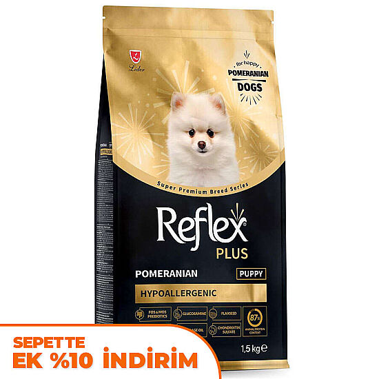 Reflex Plus Hypoallergenic Puppy Pomeranian Özel Irk Yavru Köpek Maması 1,5 Kg - 1