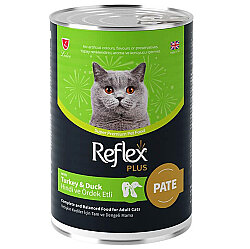 Reflex Plus Pate Hindi ve Ördek Etli Kedi Konservesi 400 Gr - Reflex