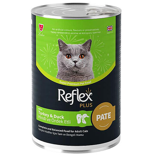 Reflex Plus Pate Hindi ve Ördek Etli Kedi Konservesi 400 Gr - 1
