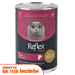 Reflex Plus Kuzu Etli Et Jöle İçinde Parçacıklı Kedi Konservesi 400 Gr - Reflex