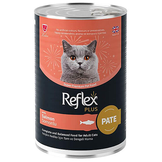 Reflex Plus Pate Somonlu Kedi Konservesi 400 Gr - 1