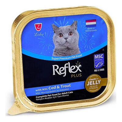 Reflex Plus Jöleli Morina ve Alabalıklı Kedi Yaş Maması 85 Gr