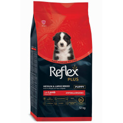 Reflex Plus Puppy Kuzu Orta ve Büyük Irk Yavru Köpek Maması 12 Kg - Reflex