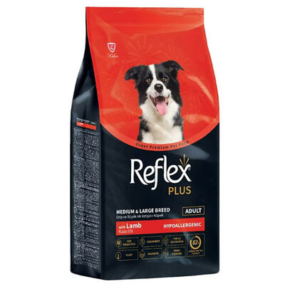 Reflex Plus Kuzulu Orta ve Büyük Irk Köpek Maması 3 Kg