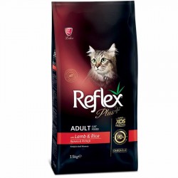 Reflex - Reflex Plus Lamb Kuzu Etli Kedi Maması 15 Kg + 4 Adet Temizlik Mendili