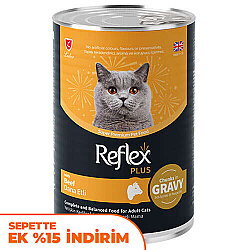Reflex Plus Dana Etli Sos İçinde Et Parçacıklı Kedi Konservesi 400 Gr - Reflex
