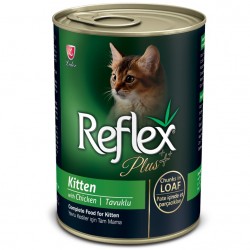 Reflex - Reflex Plus Loaf Kitten Tavuklu Yavru Kedi Konservesi 400 Gr