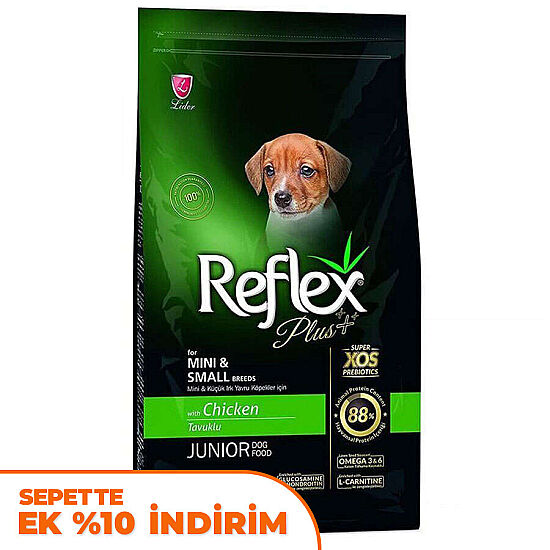 Reflex Plus Mini Small Tavuk Küçük Irk Yavru Köpek Maması 3 Kg - 1