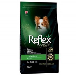 Reflex Plus Mini & Small Tavuklu Küçük Irk Köpek Maması 3 Kg + 2 Adet Temizlik Mendili - Thumbnail