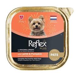 Reflex - Reflex Plus Pate Kuzu Etli ve Balkabaklı Küçük Irk Köpek Yaş Maması 85 Gr