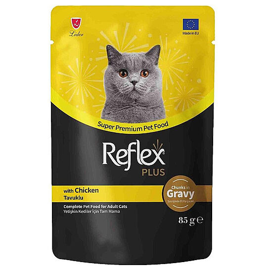 Reflex Plus Pouch Gravy Tavuklu Soslu Kedi Yaş Maması 85 Gr - 1