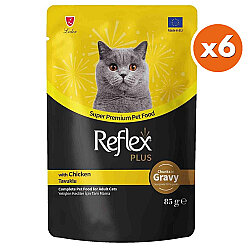Reflex Plus Pouch Gravy Tavuklu Soslu Kedi Yaş Maması 85 Gr x 6 Adet - Reflex