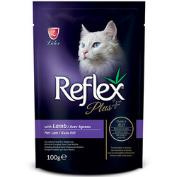 Reflex - Reflex Plus Pouch Jelly Kuzu Etli Jöleli Kedi Yaş Maması 100 Gr