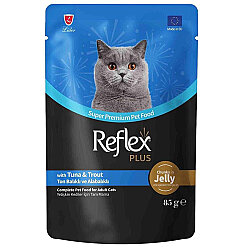Reflex Plus Pouch Jelly Ton ve Alabalıklı Jöleli Kedi Yaş Maması 85 Gr - Reflex