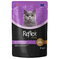 Reflex Plus Pouch Jelly Ton ve Somonlu Jöleli Kedi Yaş Maması 85 Gr - Reflex
