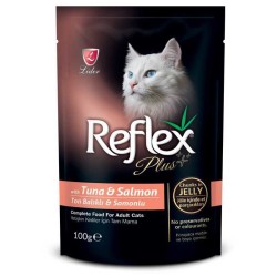 Reflex - Reflex Plus Pouch Jelly Tuna ve Somonlu Jöleli Kedi Yaş Maması 100 Gr