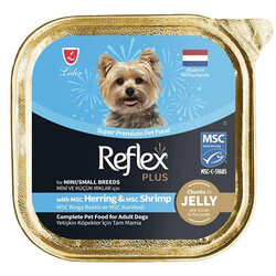 Reflex - Reflex Plus Ringa Balığı ve Karides Küçük Irk Köpek Yaş Maması 85 Gr