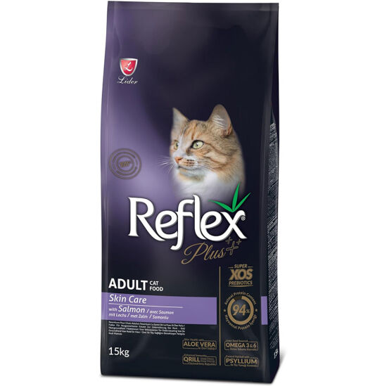 Reflex Plus Skin Care Somon Deri ve Tüy Sağlığı Kedi Maması 15 Kg - 1