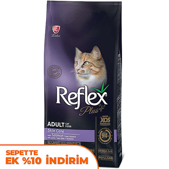 Reflex Plus Skin Care Somon Deri ve Tüy Sağlığı Kedi Maması 15 Kg - 1