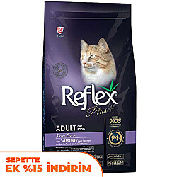 Reflex Plus Skin Care Somonlu Deri ve Tüy Sağlığı Kedi Maması 1,5 Kg - Reflex